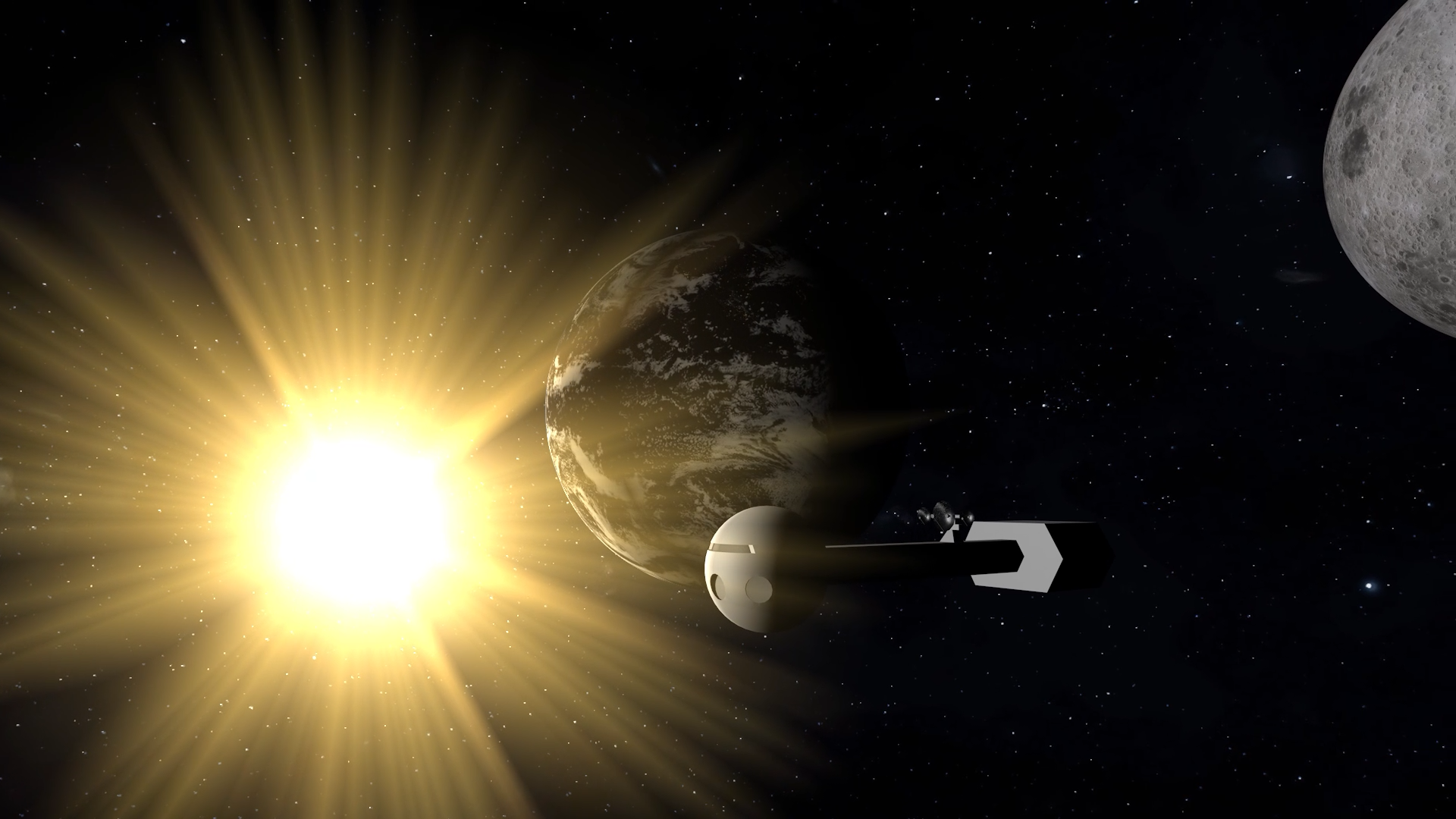 A Still from the 2001: A Space Odyssey Title Sequence