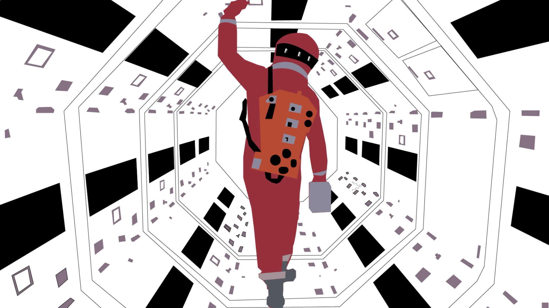 A Still from the 2001: A Space Odyssey Title Sequence