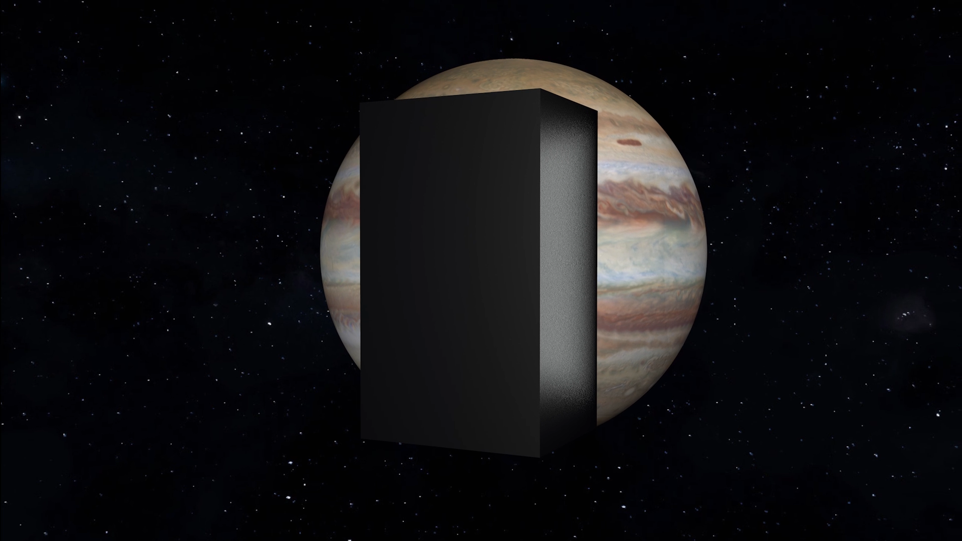 A Still from the 2001: A Space Odyssey Title Sequence