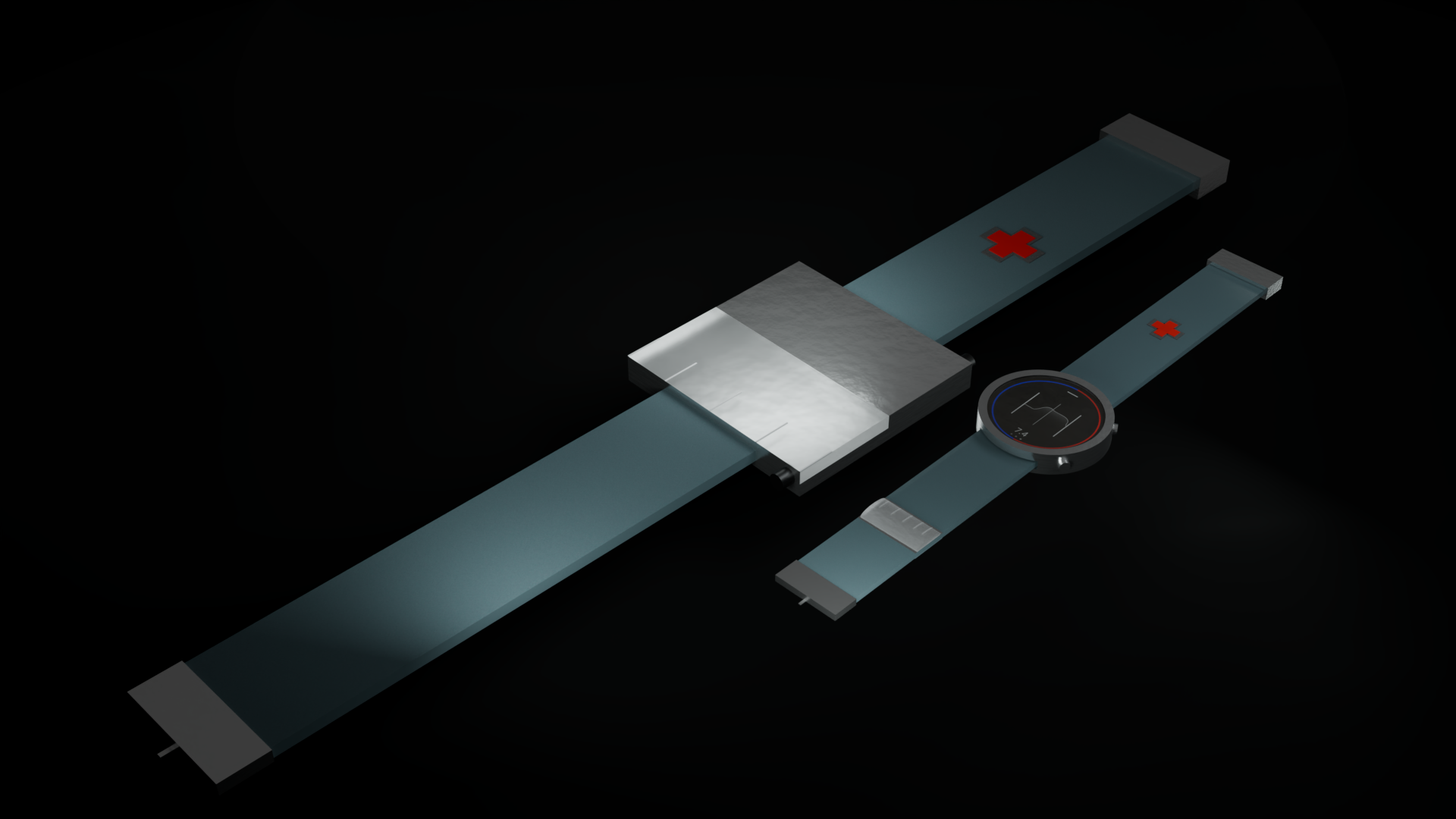 A 3d Render of the InsuGuard Watch