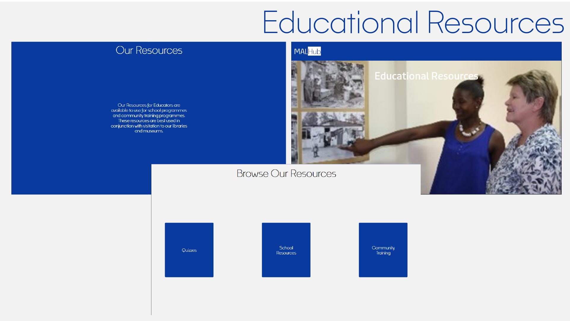An excerpt of the MALHub Webpage Proposal